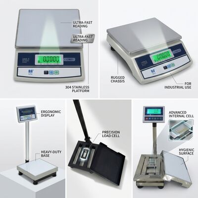 Dust Proof Digital Weighing Scale 15kg ABS Housing Splash Resistant Cover 1g Division